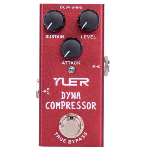 YUER  Dyna Compressor Electric Guitar Effect Pedal True Bypass ✅New