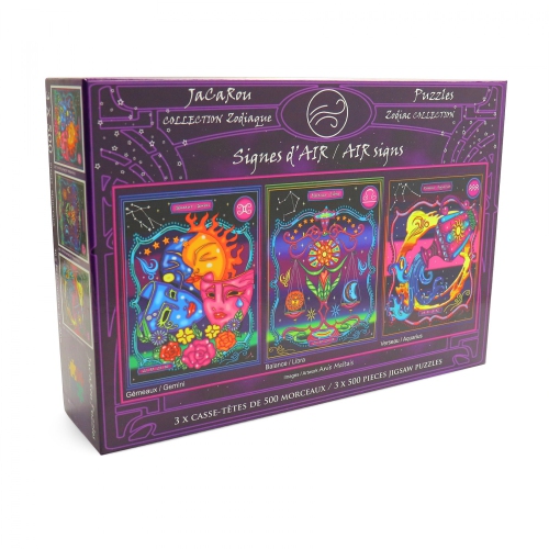 JACAROU PUZZLES  5 X 500PCs Jigsaw Puzzle