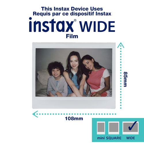Fujifilm Instax Link Wide Smartphone Printer - Ash White