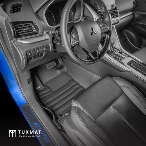 TuxMat - For Mitsubishi Eclipse Cross 2018-2026 Models - Custom Car Mats - Maximum Coverage, All Weather, Laser Measured - This Full Set Includes 1st