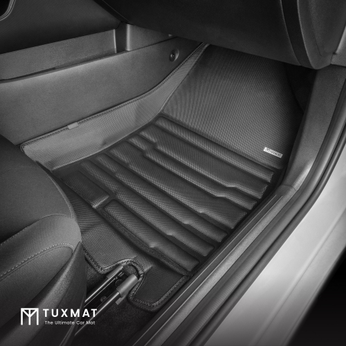 TuxMat - For Hyundai Elantra Hybrid 2021-2026 Models - Custom Car Mats - Maximum Coverage, All Weather, Laser Measured - This Full Set Includes 1st