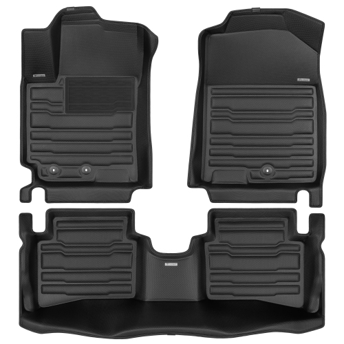 TUXMAT  - for Hyundai Accent 2018-2022 Models - Custom Car Mats - Maximum Coverage, All Weather, Laser Measured - This Full Set Includes 1St And 2Nd