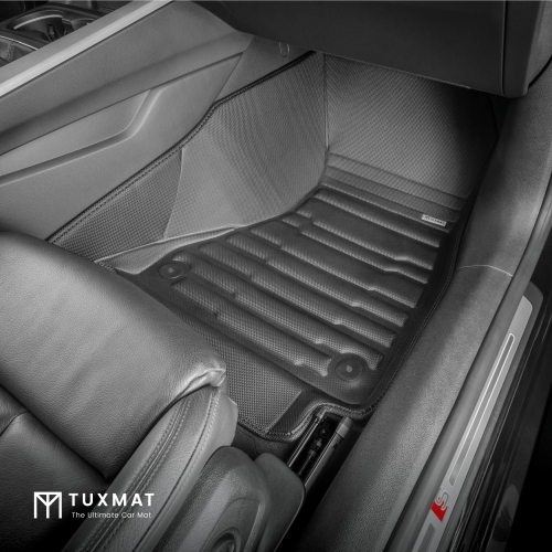 TuxMat - For Audi A5 Coupe 2018-2024 Models - Custom Car Mats - Maximum Coverage, All Weather, Laser Measured - This Full Set Includes 1st and 2nd