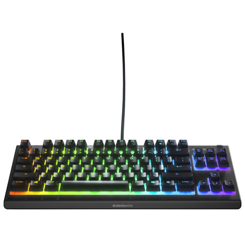 Clavier de jeu mécanique rétroéclairé sans pavé Apex 3 de SteelSeries