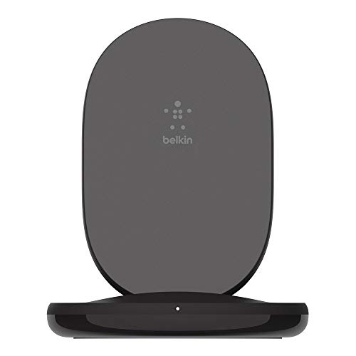 Belkin Wireless Charger - Qi-Certified 15W Max Fast Charging Stand - Quick Turbo Cordless Upright Charger - Universal Qi Co...