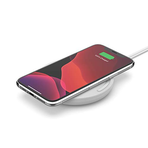 Belkin BoostCharge Chargeur sans fil rapide 15 W avec chargeur mural et câble inclus, étui compatible avec iPh...
