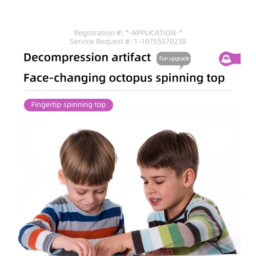 Fidget Spinner Toys, Simple Dimple Face-Changing Octopus Toy, Flip Octopus Push Pop Bubble Fidget Toy, Anxiety Stress Relief Sensory Toy for Kids