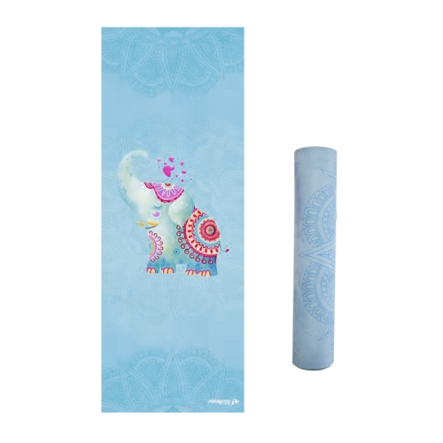 PROBASE SPORTS Extra Thick Suede Top Yoga Mats - Elephant