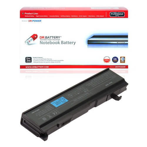 DR. BATTERY - Replacement for Toshiba Tecra A3 / A4 / A5 / A6 / A7 / PA3399U-2BRS / PA3400U-1BAR / PA3400U-1BAS / PA3400U-1BRL [10.8V / 4400mAh / 48W