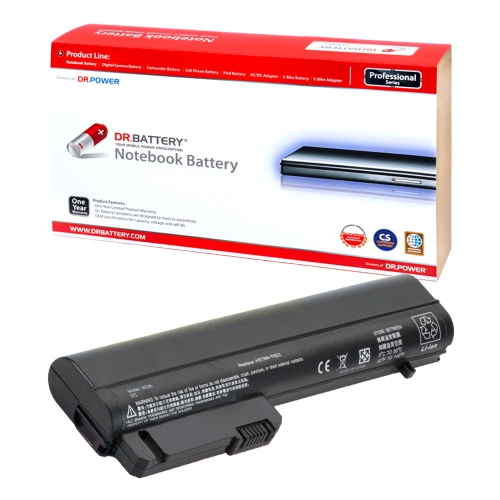 DR. BATTERY - Replacement for HP EliteBook 2530p / 2540p / 404887-241 / 404887-242 / 404887-263 / 404887-641 / 404887-662 [10.8V / 4400mAh / 48Wh] **