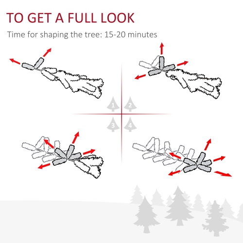 HOMCOM 6FT Artificial Christmas Tree Holiday Xmas Holiday Pencil Tree Decoration with Automatic Open for Home Party, Pink