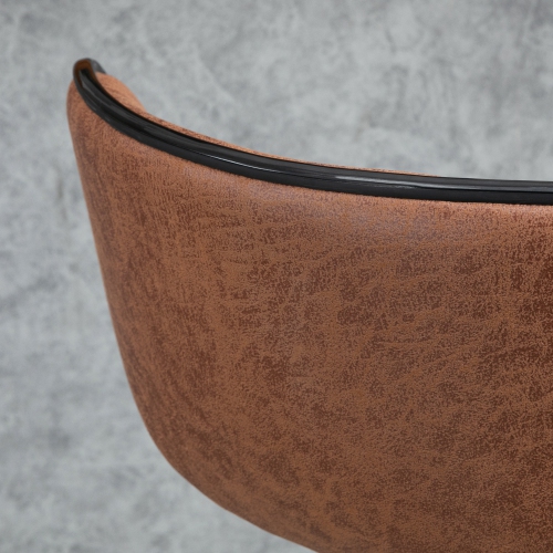 Ensemble de 2 tabourets de bar réglables de HOMCOM, tabourets de bar pivotants à hauteur de comptoir, tabourets d'îlot de cuisine rembourrés