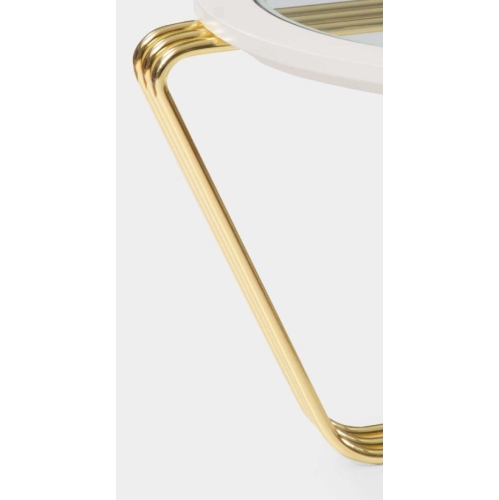 Aura Modern Gold Coffee Table