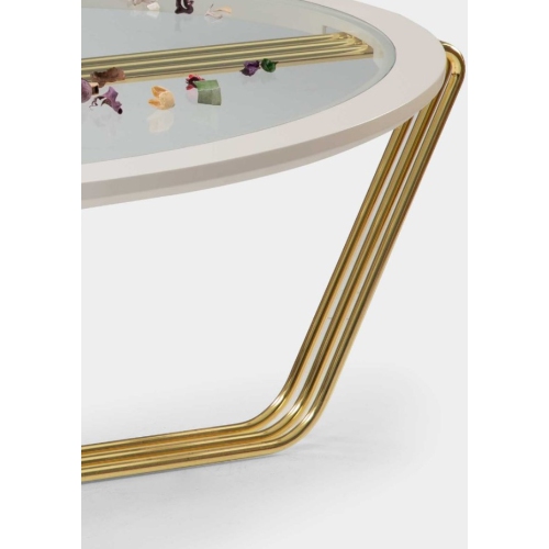 Aura Modern Gold Coffee Table