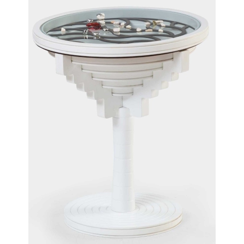 Image 1 of 1.. White Ice Pond End Table