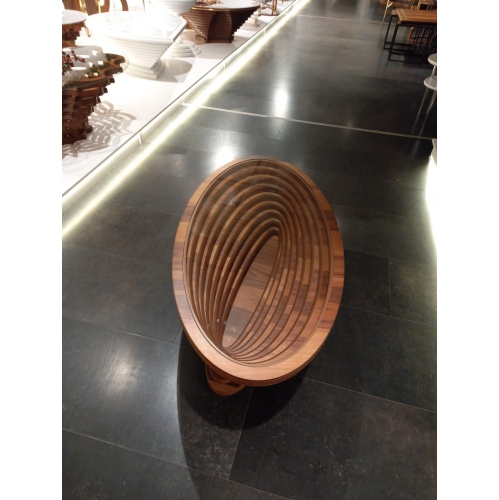 Bevel Gold Pond Walnut Coffee Table