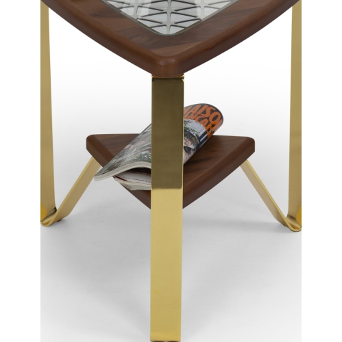 Tripod Shelf End Table