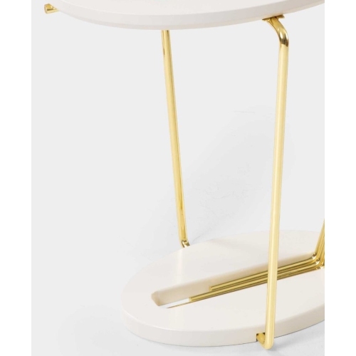 Aura Modern Gold Side Table