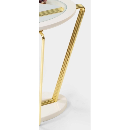 Aura Modern Gold Side Table
