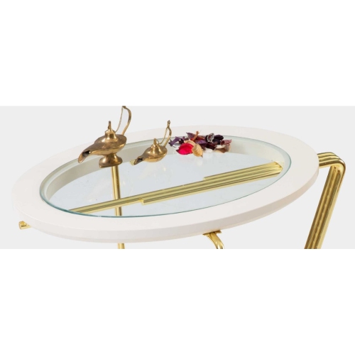 Aura Modern Gold Side Table