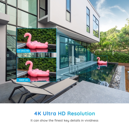 Reolink – système de caméras de sécurité NVR 4K canaux pour petites entreprises, enregistreur vidéo réseau 8 canaux, disque dur 2 To intégré,