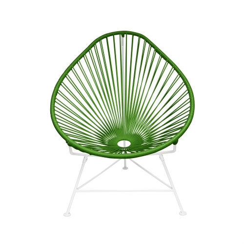 Innit Designs i01-02-11 Acapulco Chair - Cactus Weave on White Frame