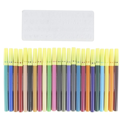 Camlin Sketch Pens 24 Shades Camlin Multicolor Stencil Color Shades Bright and vibrant For Student