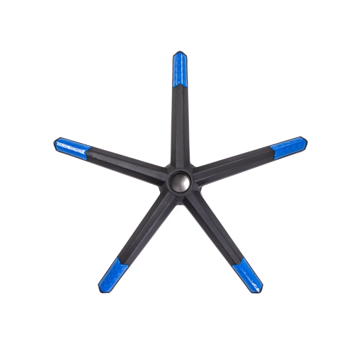 Remplacement de la base de fauteuil de jeu PRISP - base à 5 pattes, noir et bleu, pièces de chaise de bureau