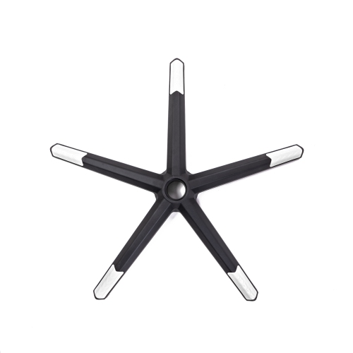 Remplacement de la base de fauteuil de jeu PRISP - base à 5 pattes, noir et blanc, pièces de chaise de bureau
