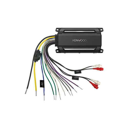 Kenwood KAC-M5014 Amplificateur Numérique Compact à 4 Canaux, Pour Sports Motorisés, Marine Noir