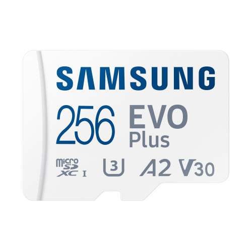 Samsung EVO Plus 256GB microSDXC 130MB/s Micro SD Memory Card with Adapter