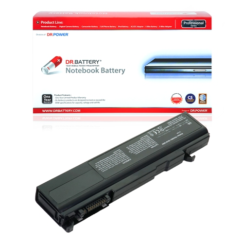 DR. BATTERY - Replacement for Toshiba Satellite Pro S300 / U200 / PA3356U-1BAS / PA3356U-1BRS / PA3356U-2BAS / PA3356U-2BRS [10.8V / 4400mAh / 48Wh]