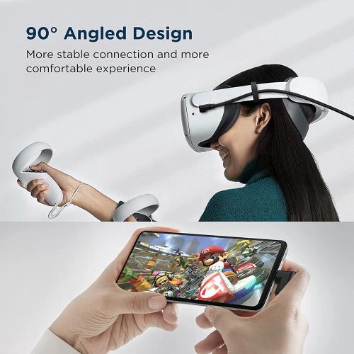Câble de liaison 10 pieds 3 mètres transfert de données haute vitesse USB Type-C pour Oculus Quest - axGear