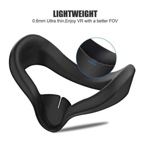 VR Face Silicone Cover Mask for Oculus Quest 2 Headset Face Pad Cushion Sweat proof Anti-Fog Oculus Quest 2 Accessories - axGear