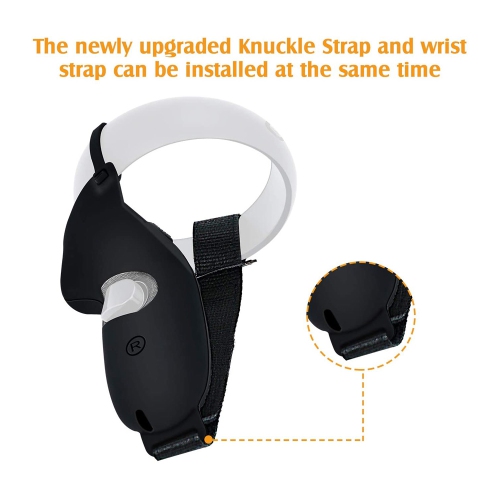 Touch Controller Grip Cover for Oculus Quest 2 Anti-slip and Anti-fall Protective Sleeve with Hand Strap - axGear