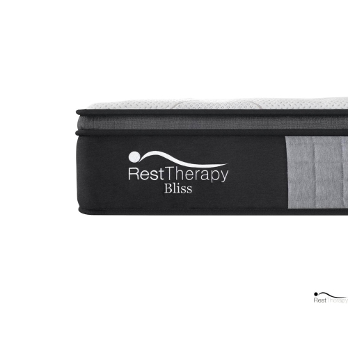 Matelas hybride à ressorts ensachés Bliss Bamboo 12 po avec mousse à mémoire gel frais de Rerest Therapy