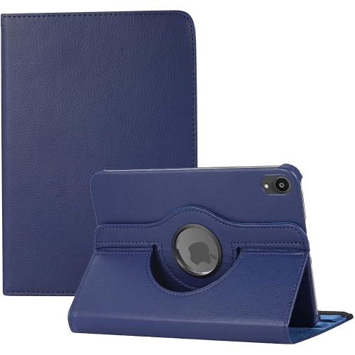 CSMART  [Cs] 360 Rotating Pu Leather Stand Case Smart Cover for Ipad Mini 6 7 6Th 7Th Gen. In Navy