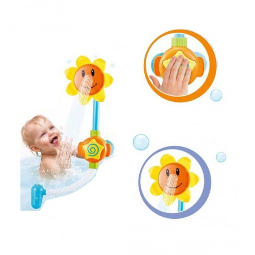 Baby Sunflower Bath Shower Toy Water Sprinkler Shower Faucet