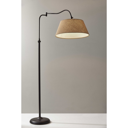 Dark Bronze Metal Floor Lamp With, Best Swing Arm Floor Lamp