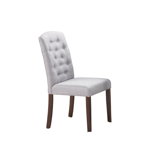 Queensons Ingrid Light Grey 5Pc Solid Wood Dining Set