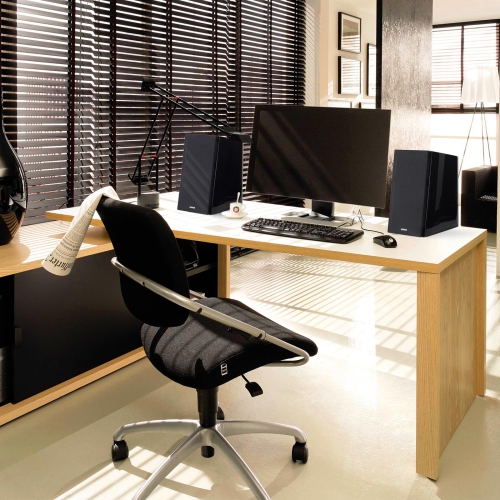 Refurbished - Edifier R2000DB Powered Bluetooth Bookshelf Speakers - Optical Input - Black (Certified Refurbished)