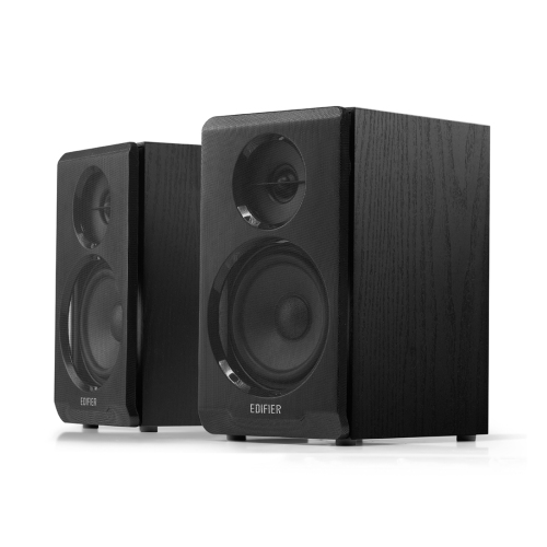 EDIFIER  Refurbished (Excellent) - R33Bt Active Bluetooth Bookshelf Speakers (Certified Refurbished) In Black