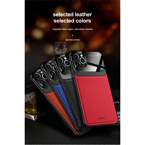 LEDEX Leather case back cover Protective Cover Phone Case Glass Back Shell For iPhone 13 - Free Shipping