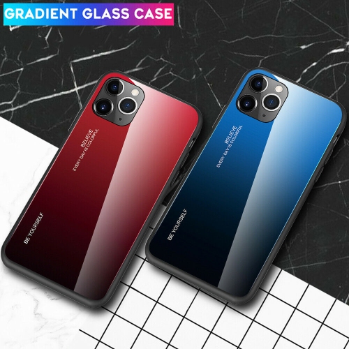 HELVIS Gradient Tempered Glass Phone Case Cover For iPhone 13 - Free Shipping