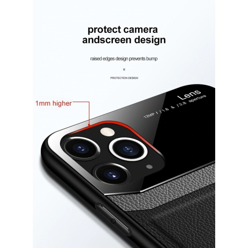 LEDEX Leather case back cover Protective Cover Phone Case Glass Back Shell For iPhone 13 - Free Shipping