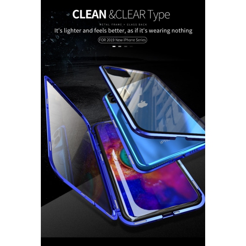 BRENDA 360° Front+Back Clear Tempered Glass Metal Magnetic Case Cover For iPhone 13 - Free Shipping