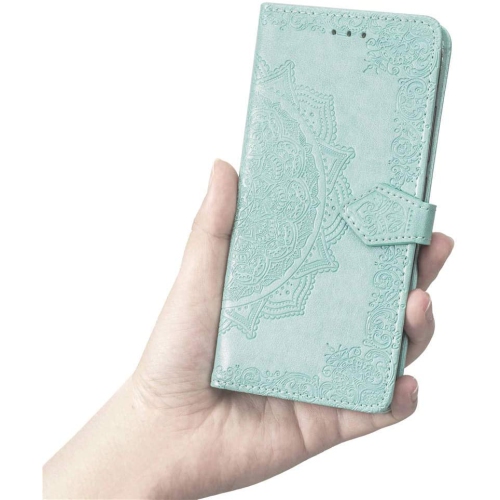LEDEX Luxury Embossed Mandala Floral Pattern Premium PU Leather Flip Wallet Case SKYXD Luxury 3D for iPhone 13 - Free Shipping