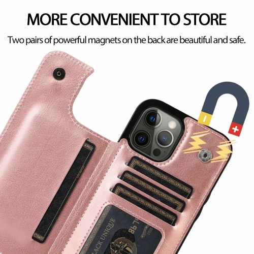 Merlin Étui portefeuille en cuir PU avec avec Cartes Poches Arrière Coque pour iPhone 13 Pro Max