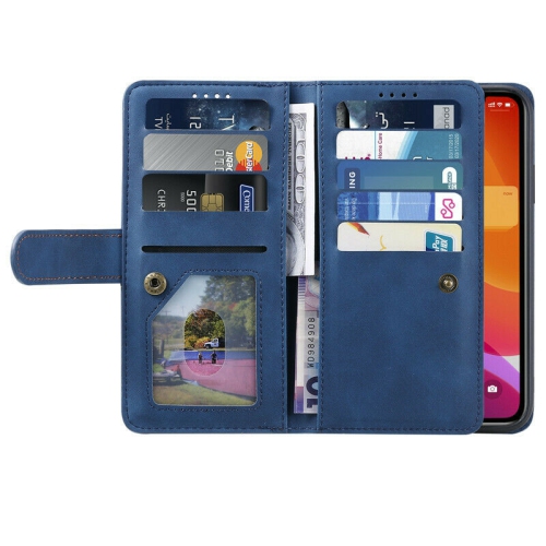 WillCase Wallet Leather Magnetic Case Shockproof Leather Zipper Flip Cover Credit Card Holder for iPhone 13 - Free Shipping