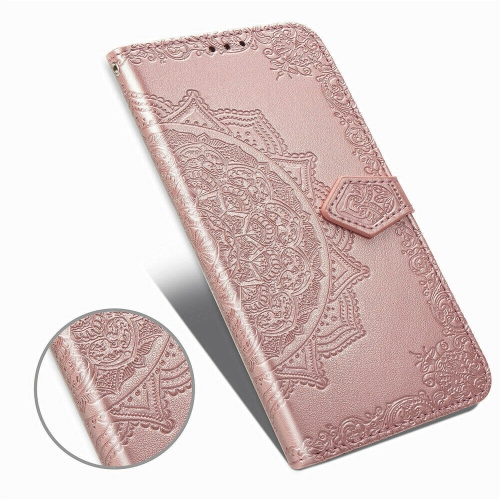 LEDEX Luxury Embossed Mandala Floral Pattern Premium PU Leather Flip Wallet Case SKYXD Luxury 3D for iPhone 13 - Free Shipping
